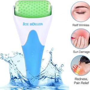 Your 60-Second Glow-Up. Cold Gel Ice Face Roller – Instant Relief for Puffy Eyes & Face | Anti-Wrinkle & Skin Shaping Massager