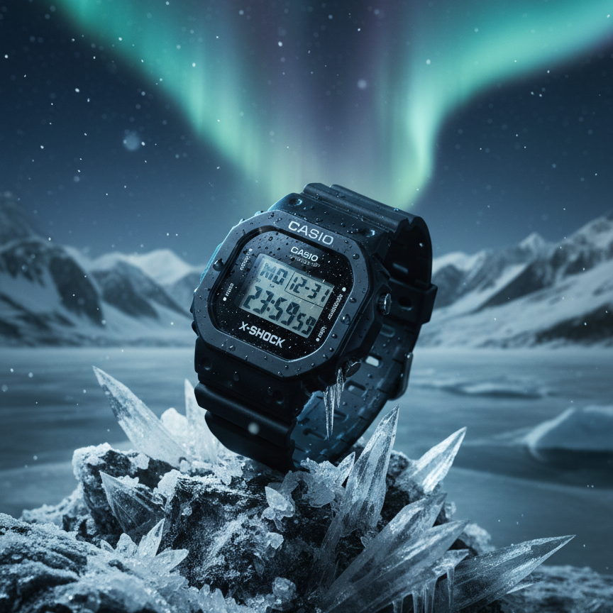Casio X-SHOCK Classic Square Digital Watch | Black Resin Shock-Resistant Sport Watch with Day, Date & Time Display | Water-Resistant - Image 2