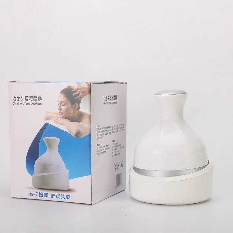 Electric Scalp & Head Massager – Handheld 4-Node Mini Massager for Stress Relief, Hair Growth & Blood Circulation