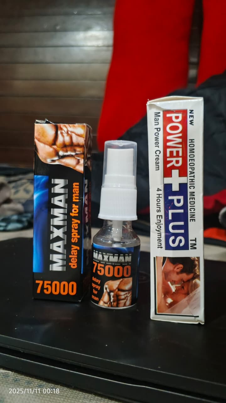 Double the Power, Double the Confidence! ⏱️ Maxman Timing Spray 2-Pack + FREE Power Plus Timing Cream – 45ml Each for Long-Lasting Odor Protection & Ultimate Control - Image 2