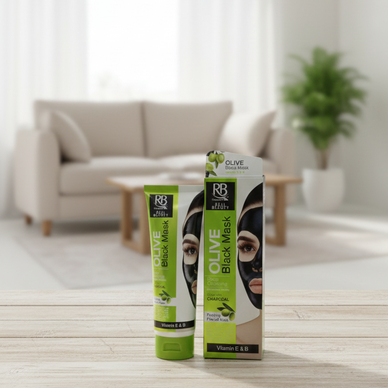 Detox Your Pores in 15 Minutes! ⚫ RB Cosmetics Olive & Charcoal Black Peel‑Off Mask – Deep Cleansing, Blackhead Removal & Skin Purifying Care