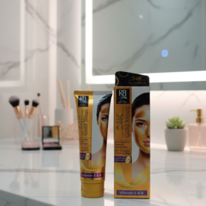 Pamper Your Skin with 24K Gold Luxury! ✨ RB Cosmetics Real Beauty Gold Mask – Ultimate Hydrating & Brightening Treatment for Instant Radiance