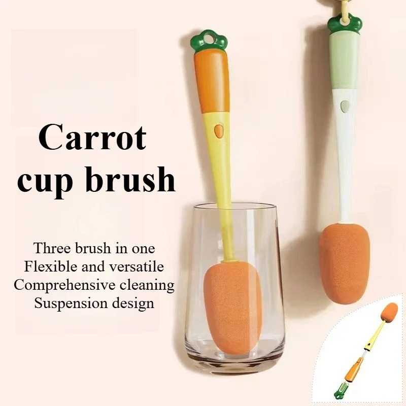 Reach Every Corner, Clean Everything! 🧽 3-in-1 Cleaning Brush – Long Handle Cup, Bottle & Glass Scrubber for Lazy & Deep Cleaning - Image 5