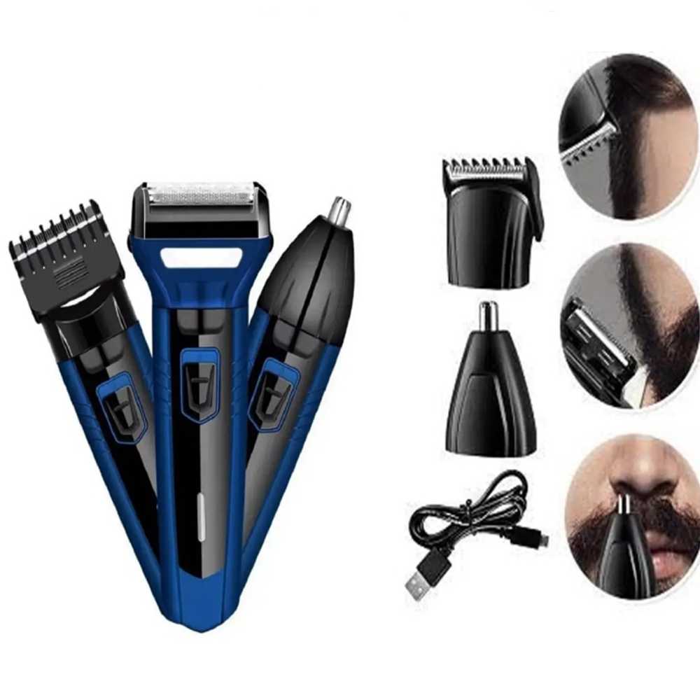 Barber Results at Home! 3-in-1 Professional Hair Clipper, Trimmer & Shaver - Rechargeable, Waterproof & Complete Kit - Image 3