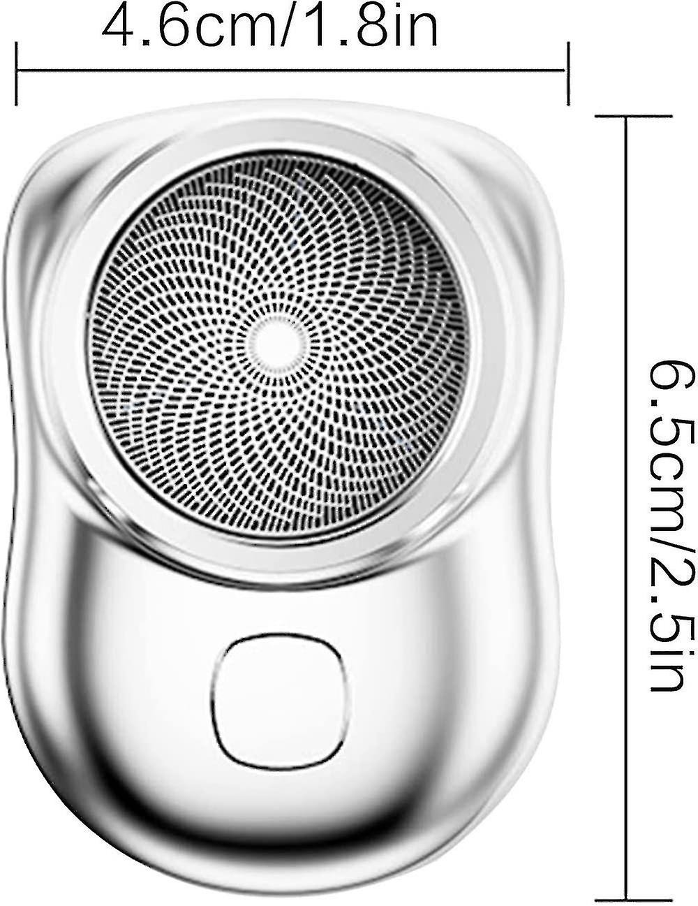 Mini Shaver Portable Electric Razor | USB Rechargeable 6-Blade Pocket Shaver | Wet & Dry Washable Travel Beard Trimmer - Image 3