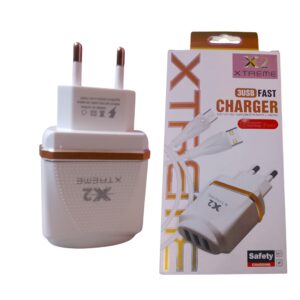 X2 Xtreme 3 Fast Wall Charger Adapter with Type-C Cable | 30W Quick Charge | for iPhone, Samsung, Pixel, iPad & More