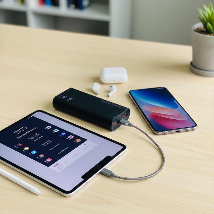 IBsmart 20000mAh Power Bank | 66W PD Fast Charging | Digital Display | Portable Polymer Power Bank for Laptops, Phones & Tablets | Ultra-Compact High-Capacity Charger - Image 3