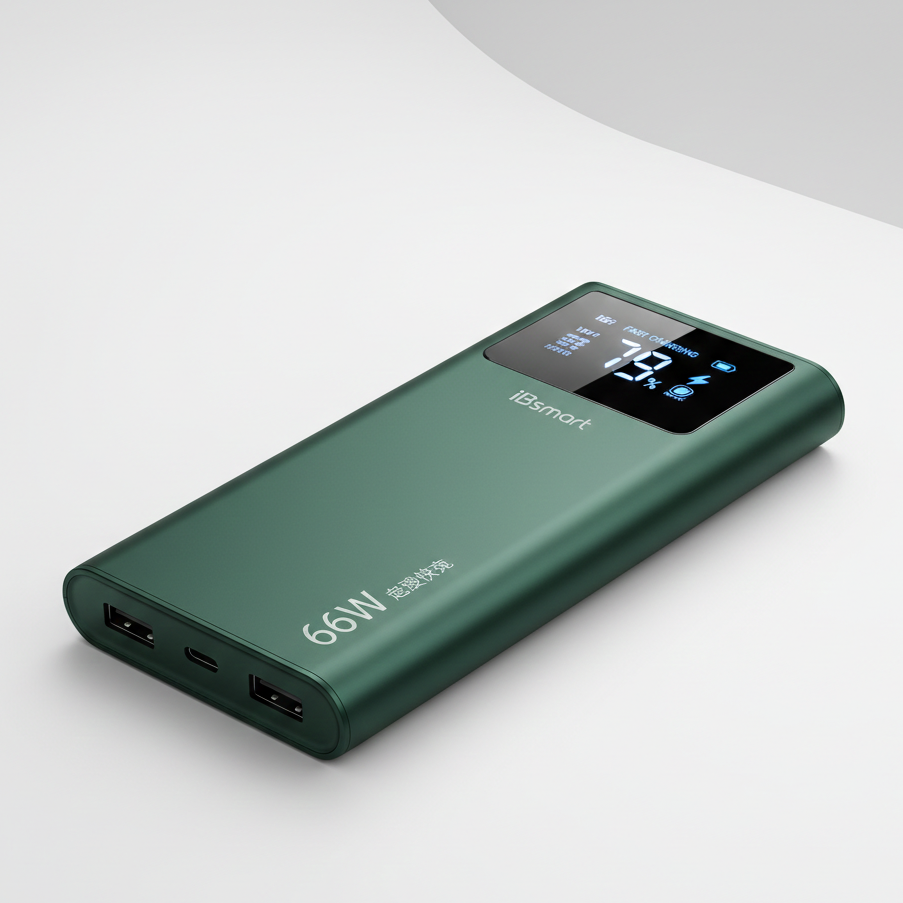 IBsmart 20000mAh Power Bank | 66W PD Fast Charging | Digital Display | Portable Polymer Power Bank for Laptops, Phones & Tablets | Ultra-Compact High-Capacity Charger - Image 8