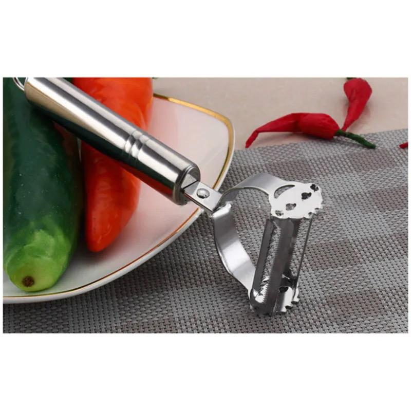 High Quality Stainless Steel Potato, Cucumber & Carrot Grater Julienne Peeler โ Multi-Purpose Vegetable & Fruit Peeler Slicer Kitchen Utensil - Image 5