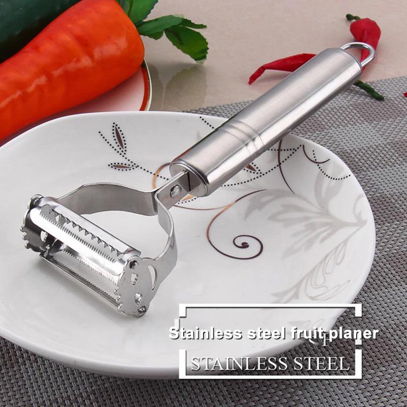 High Quality Stainless Steel Potato, Cucumber & Carrot Grater Julienne Peeler โ Multi-Purpose Vegetable & Fruit Peeler Slicer Kitchen Utensil