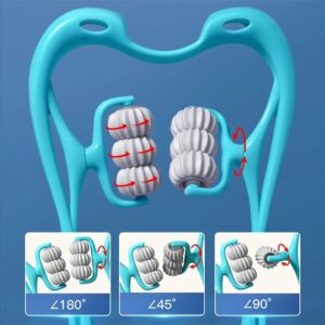 6-Wheel Pressure Point Neck & Shoulder Massager (Random Color)