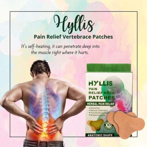 HYLLIS Pain Relief Patches – 10PCS Neck & Back Pain Relief
