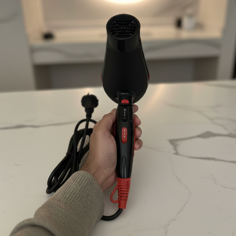 Phelps Hair Dryer PL 5508, Compact 1600W Dryer for Daily Styling, Lightweight