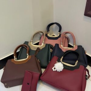 JING & PIN Ladies Handbag, Convertible Crossbody, Designer Clutch Purse, Black Evening Bag, Women Shoulder Bag