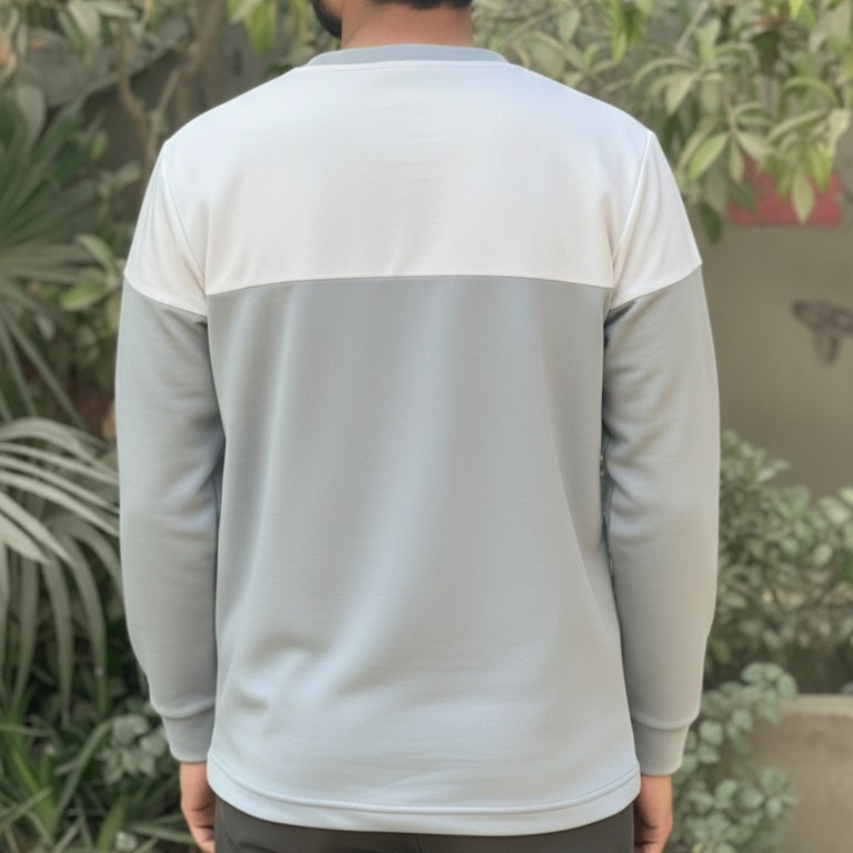 Lining Print Full Sleeves T-Shirt – Premium Quality Smart Look | Easy Wash & Comfortable Ready-to-Wear Design (Size Large) - Image 2