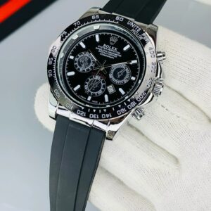 Rolex Oyster Perpetual Luxury Timepiece – Stainless Steel Dial | Premium Rubber Strap | No Box