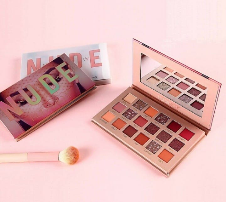 18 Shade Matte Waterproof Nude Eyeshadow Palette | Long Lasting Natural Colors Makeup Kit for Daily & Party Look - Image 2