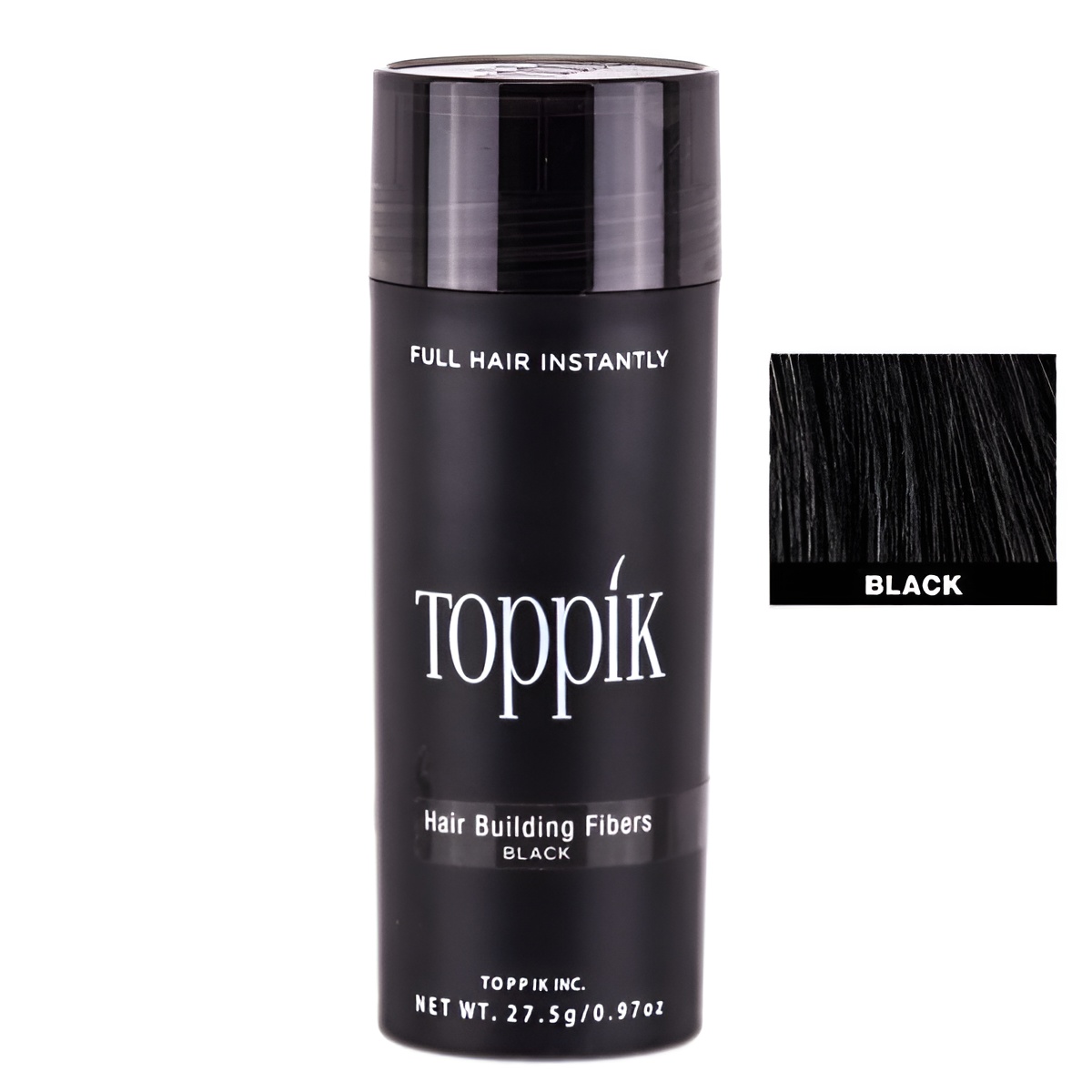 Toppik Hair Building Fibers 27.5g Black | Instant Fuller & Thicker Hair for Men & Women | Natural Hair Concealer for Thinning Hair - Image 2