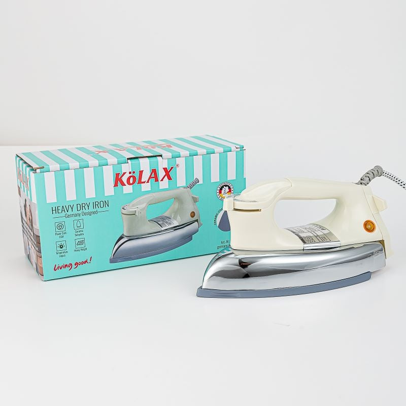 KoLAX Germany Heavy Dry Iron-822480 –1000-1200W Precision Performance with Classic Strength
