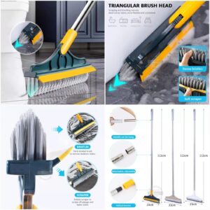 2-in-1 120° Rotatable Floor Cleaning Brush – Multipurpose Bathroom & Tile Scrubber