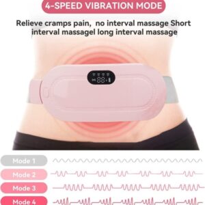 Portable Electric Menstrual Heating Pad Belt with Heat & Massage for Period Pain Relief
