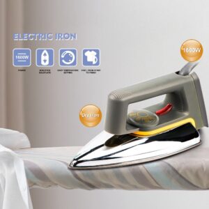 RAF Electric Iron R.1108 – Professional Dry Iron with Non‑Stick Soleplate