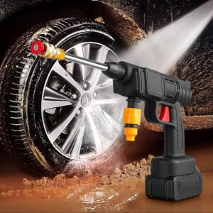 Automatic Cordless Car Wash Spray Gun – 48V High Pressure Wireless Foam Jet Washer with Lithium Battery