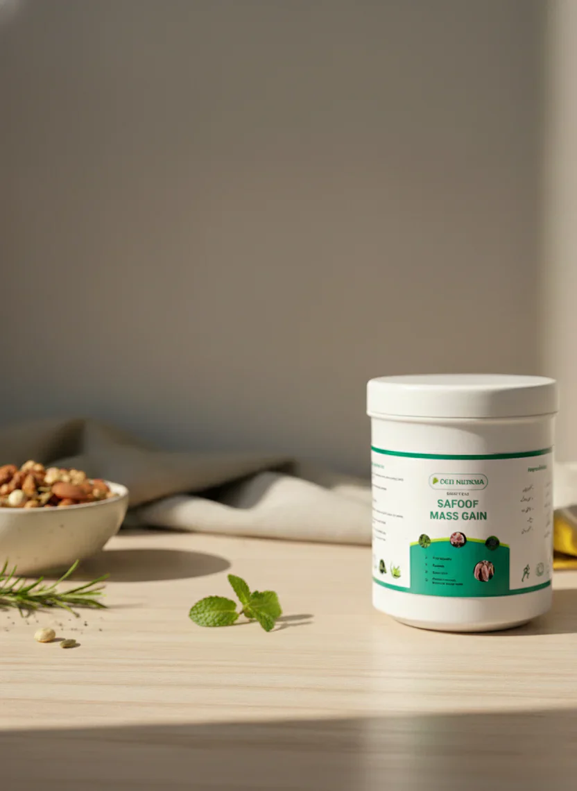 Safoof Mass Gain Herbal Weight Gain Powder – Natural Body Mass Support Formula for Healthy Weight Gain - Image 3