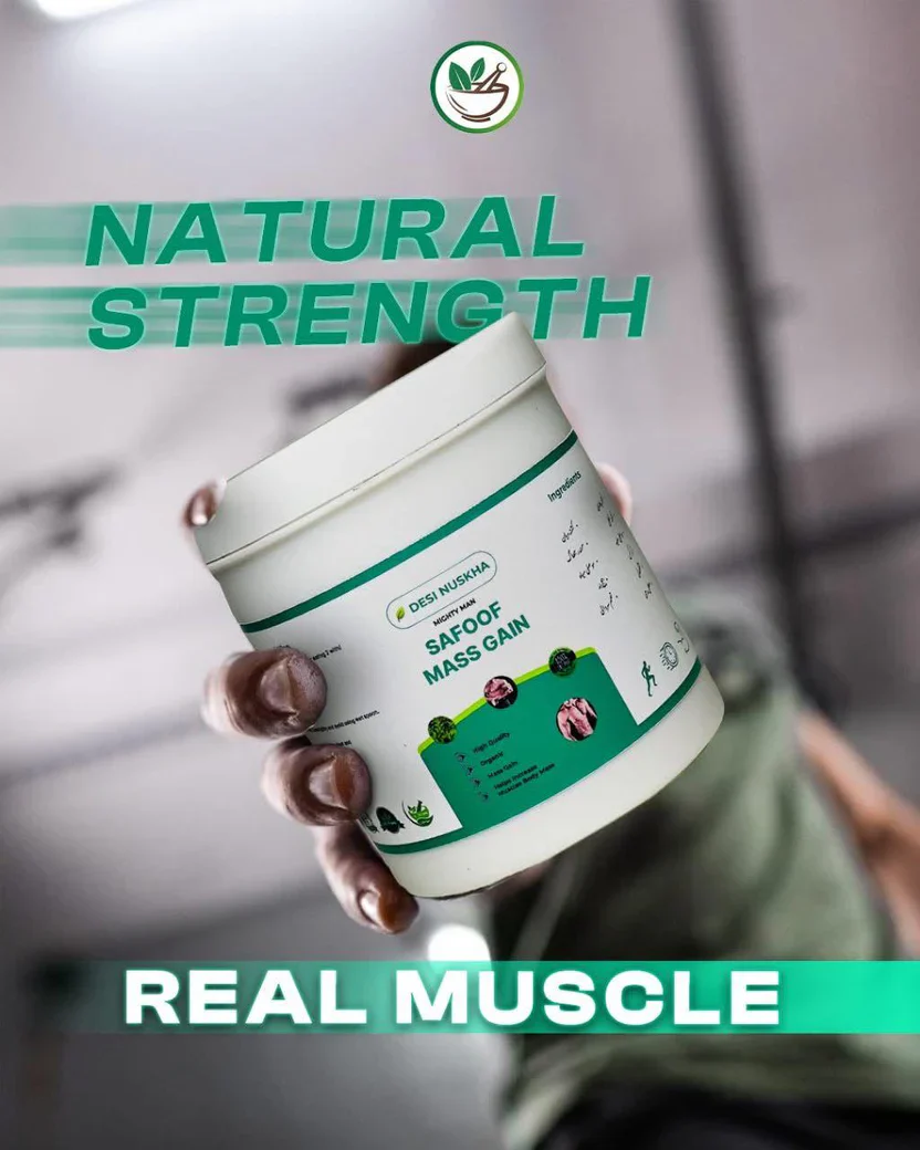 Safoof Mass Gain Herbal Weight Gain Powder – Natural Body Mass Support Formula for Healthy Weight Gain - Image 4