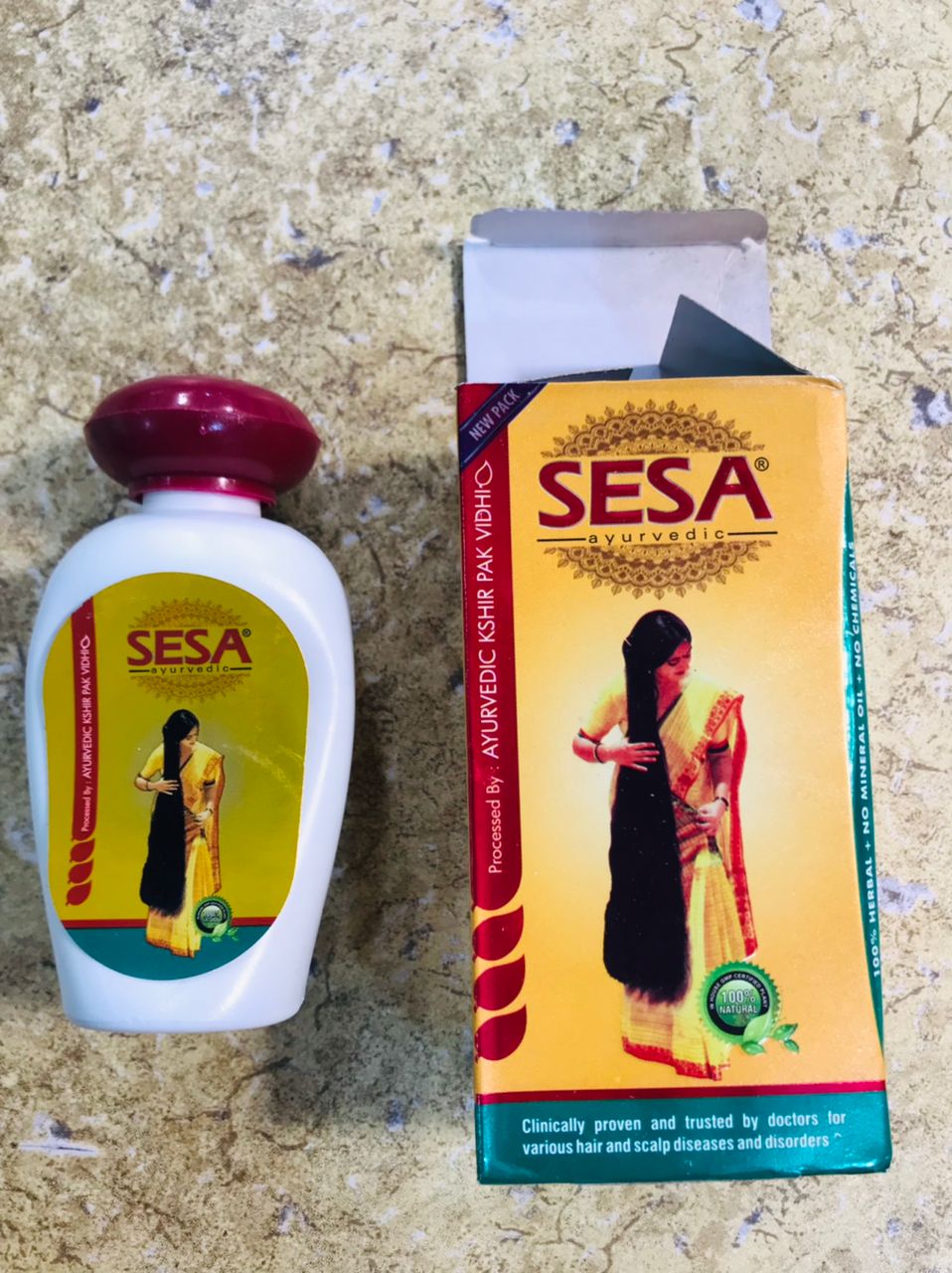 SESA Hair Oil 100ml | Anti-Dandruff & Anti-Lice Herbal Oil | Promotes Hair Growth, Scalp Care & Stress Relief | Made in India - Image 3