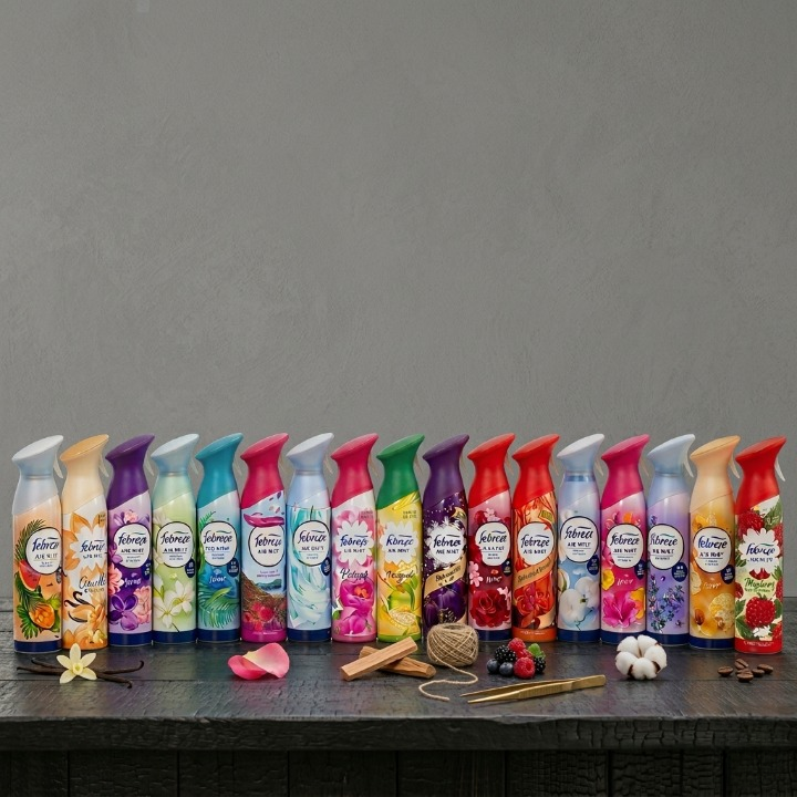 Febreze Air Freshener Spray 48Hr Long Lasting Fragrance | Air Mist Room Spray for Home, Office & Car (Random Color) - Image 3