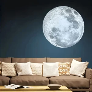 USB Power 3 Color Moon Lamp – 360° Rotatable LED Night Light for Bedroom, Wedding & Home Decoration