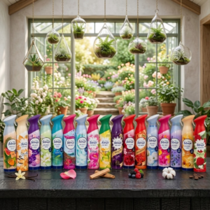 Febreze Air Freshener Spray 48Hr Long Lasting Fragrance | Air Mist Room Spray for Home, Office & Car (Random Color)