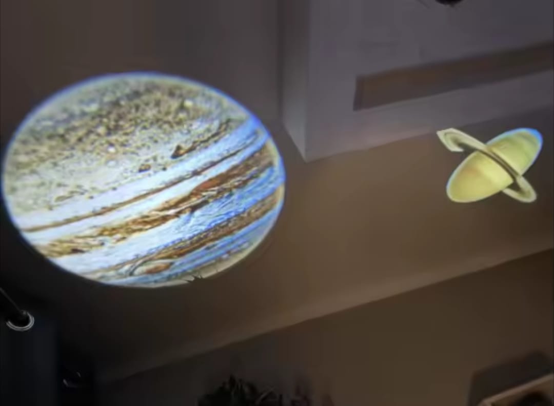 USB Power 3 Color Moon Lamp – 360° Rotatable LED Night Light for Bedroom, Wedding & Home Decoration - Image 2