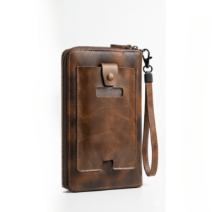 Kingro Premium Long Zipper Wallet with Phone Pocket – Multi Card Holder Organizer, Large Capacity Clutch Wallet for Men & Women (Secure Zip, Stylish PU Leather)