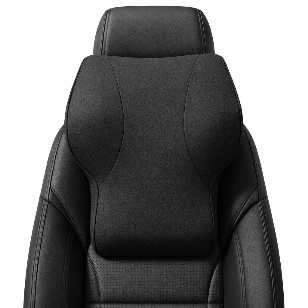 Car Neck Pillow & Lumbar Support Cushion | Memory Foam Back Rest for Seat Comfort | Ergonomic Support for Driving & Office Use - Image 3