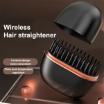 Mini Wireless Hair Straightening Comb | Portable Rechargeable Hair Styler Brush | Multifunctional Hair Care & Styling Tool
