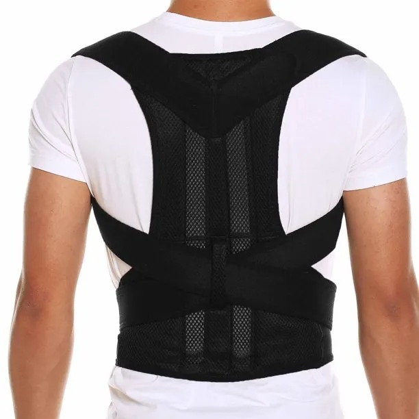 Adjustable Magnetic Posture Corrector Back Brace Support Belt for Upper Back Pain Relief