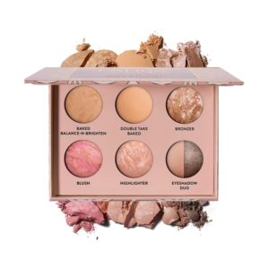All-in-One Makeup Palette with Baked Foundations, Blush, Bronzer, Highlighter,...