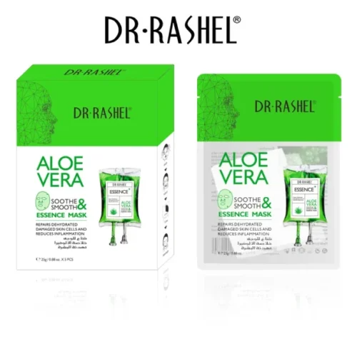 Dr Rashel Aloe Vera Soothing Essence Mask | Hydrating & Refreshing Sheet Mask for Glowing Skin | Smooth Face Mask Up - Image 2