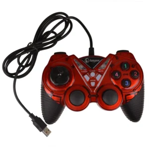 USB L2000 Double Shock Game Controller – Wired Gamepad for PC & Laptop | Vibration Joystick Gaming Controller for Smooth Gameplay