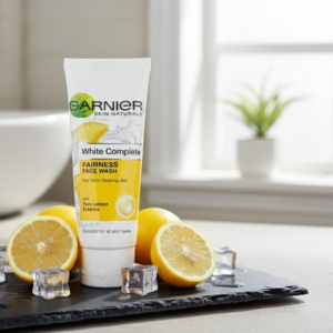 Garnier Pure Lemon Essence Face Wash 100g – Brightening Daily Cleanser for Oil-Free & Radiant Skin