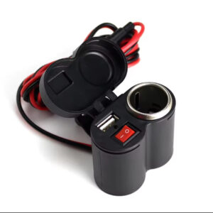 Motorcycle Handlebar USB Phone Charger | Waterproof Power Adapter | 12V Bike Fast Charging USB Port