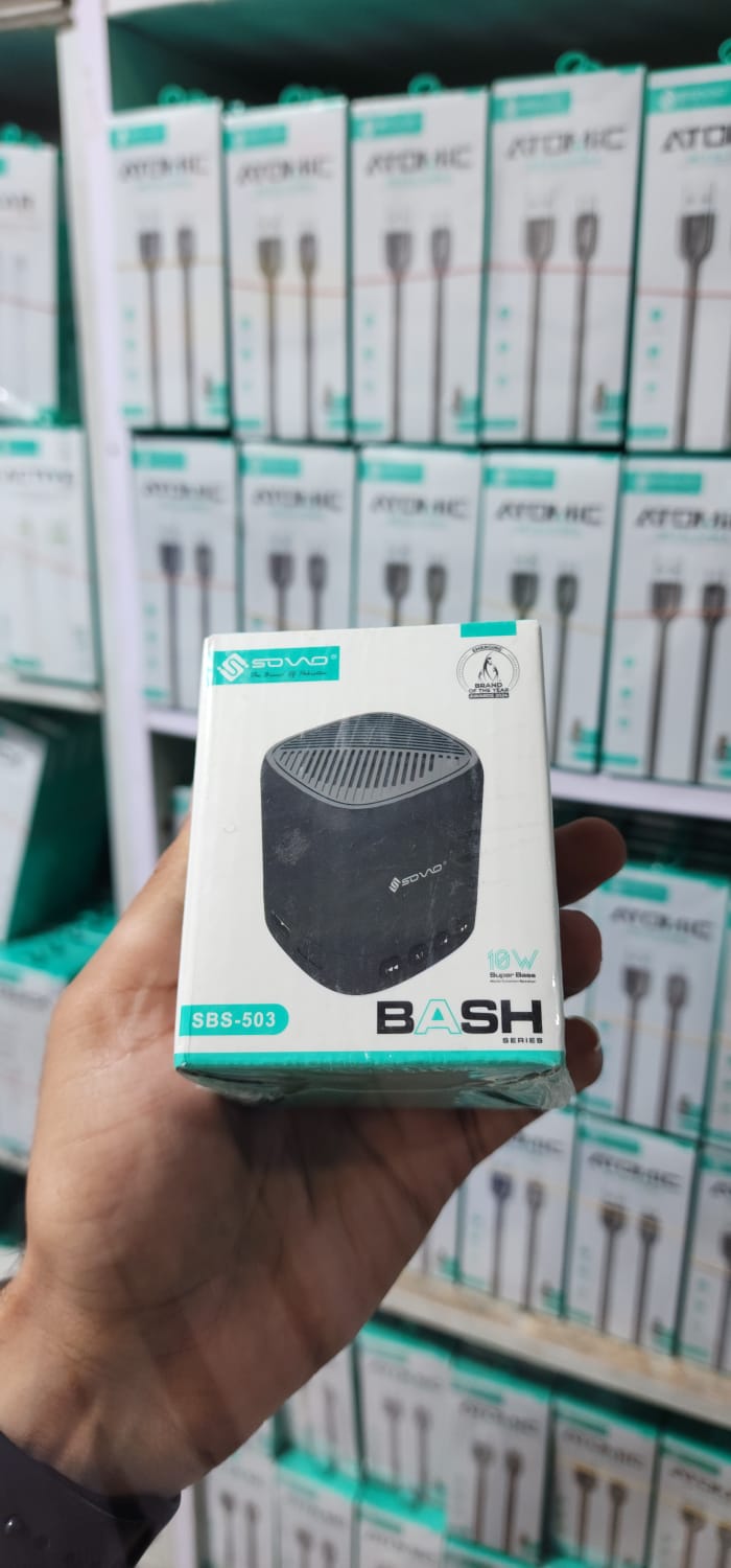 SOVO SBS-503 BASH Series Bluetooth Speaker | 10W Super Bass Wireless Speaker | Multi-Function Portable Speaker with USB, FM & AUX - Image 2