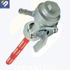 Crown Motorcycle Fuel Cock with Key Lock for Honda CD70 & CG125 – Durable Fuel Tap Valve with Reserve Function | Anti-Theft Petrol Switch