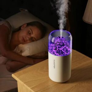 Rechargeable Humidifier for Home & Office – Portable Cool Mist Air Humidifier with USB Charging | Quiet Operation & LED Light