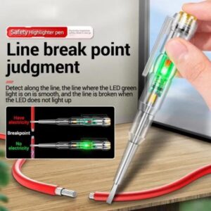 ABS Voltage Tester with LED Breakpoint Detector 15cm White