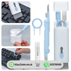 7 in 1 Multi-Function Cleaning Kit – Keyboard, Earbuds, Headset Cleaner Brush & Earphone Cleaning Pen (Portable & Scalable Design)
