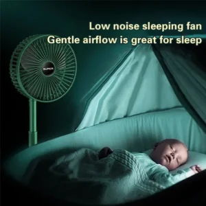 Portable Telescopic Folding Fan | Usb Foldable Fan | Table Desk Fan | Telescopic Design Floor | 3 Speeds Adjustable Height Fan